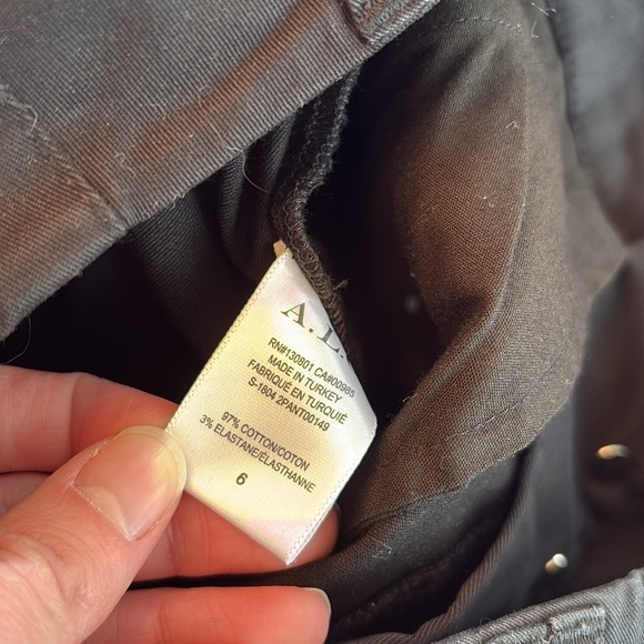 A.L.C. Button Fly Lace Up Leg Black Pant sz 6 - Picture 7 of 11